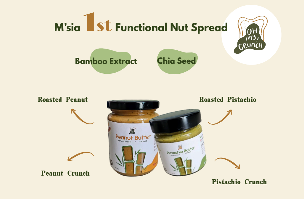[After Partyl] OhMyCrunch [Bundle] Healthy Spread with Bamboo Extract & Chia Seeds