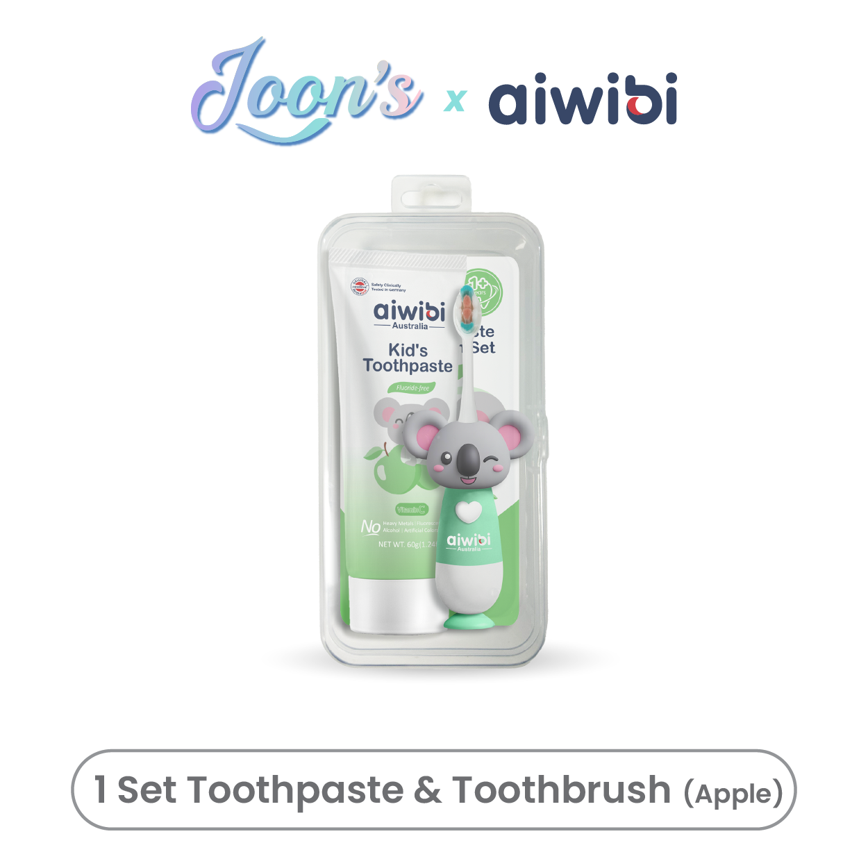 [After Party] Aiwibi Kid's Toothpaste & Toothbrush Set