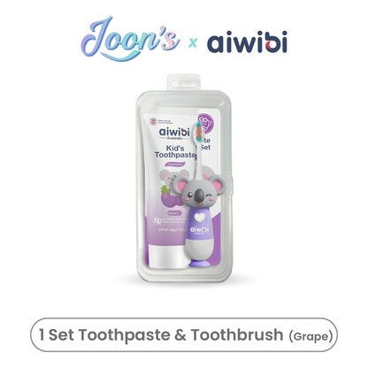Kid's Toothpaste & Toothbrush Set