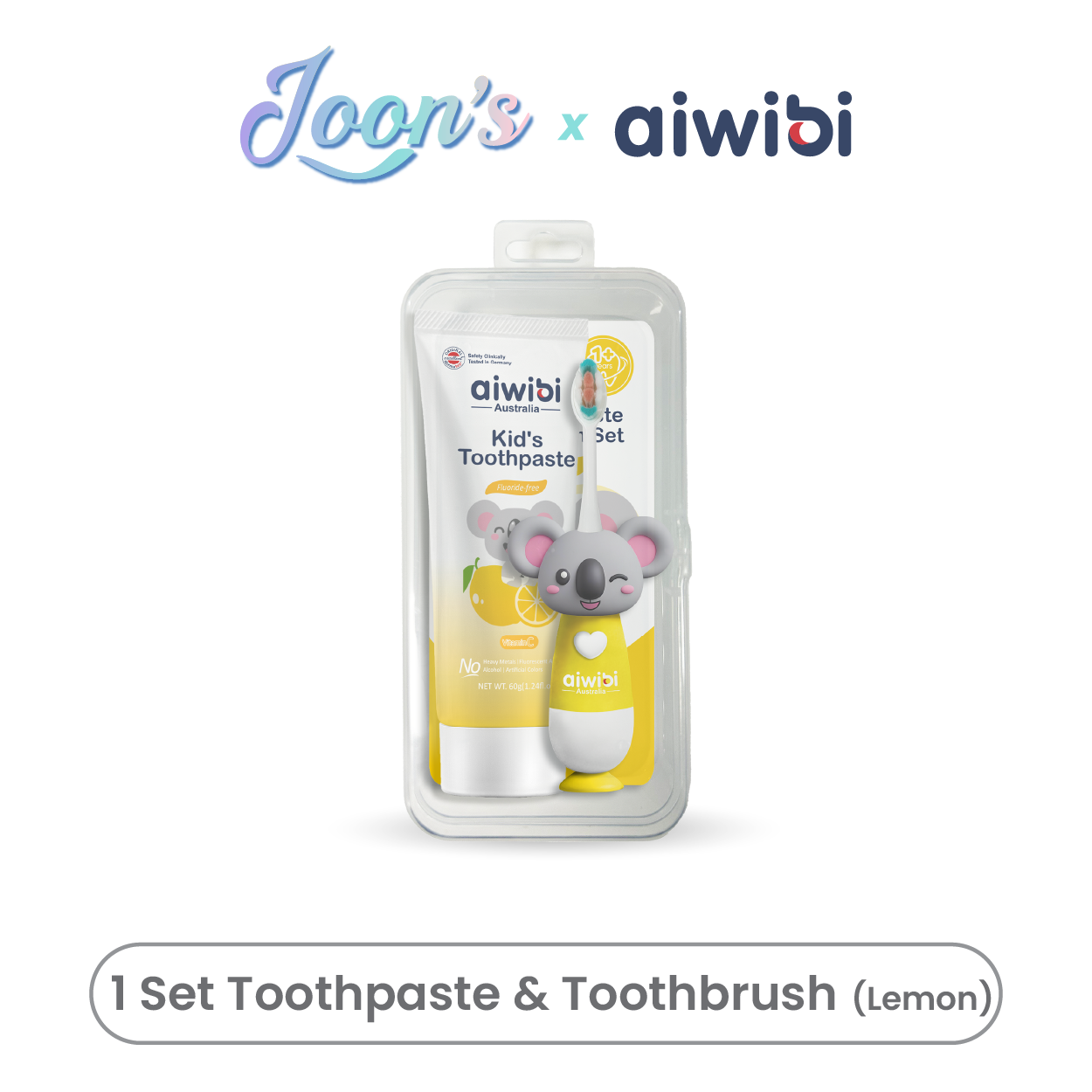 [After Party] Aiwibi Kid's Toothpaste & Toothbrush Set