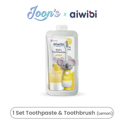 [After Party] Aiwibi Kid's Toothpaste & Toothbrush Set