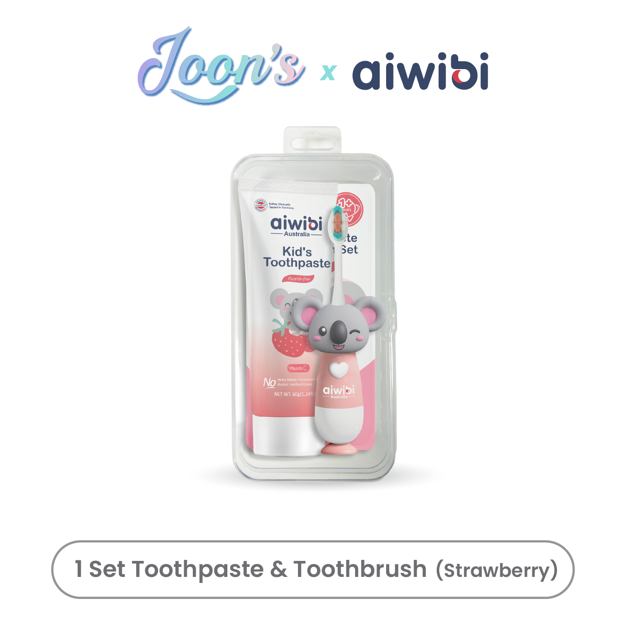 [After Party] Aiwibi Kid's Toothpaste & Toothbrush Set