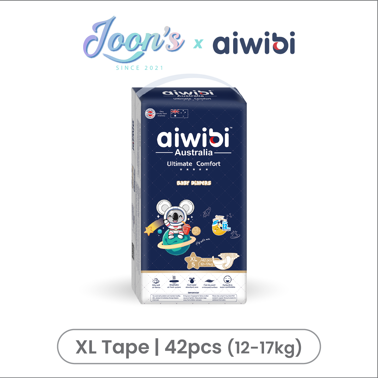 [Tape] Aiwibi Ultimate Comfort Baby Tape Diapers