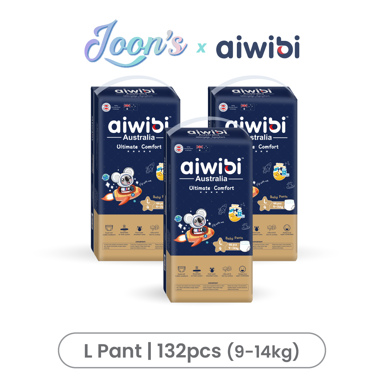[After Party] Aiwibi Ultimate Comfort Baby Diapers Tape/Pant