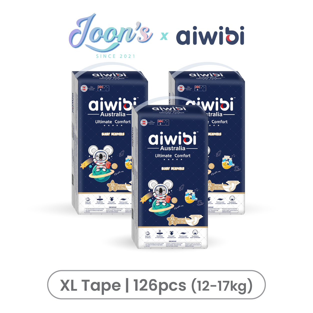 [Tape] Aiwibi Ultimate Comfort Baby Tape Diapers