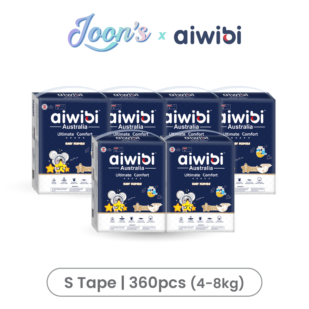 [Tape] Aiwibi Ultimate Comfort Baby Tape Diapers