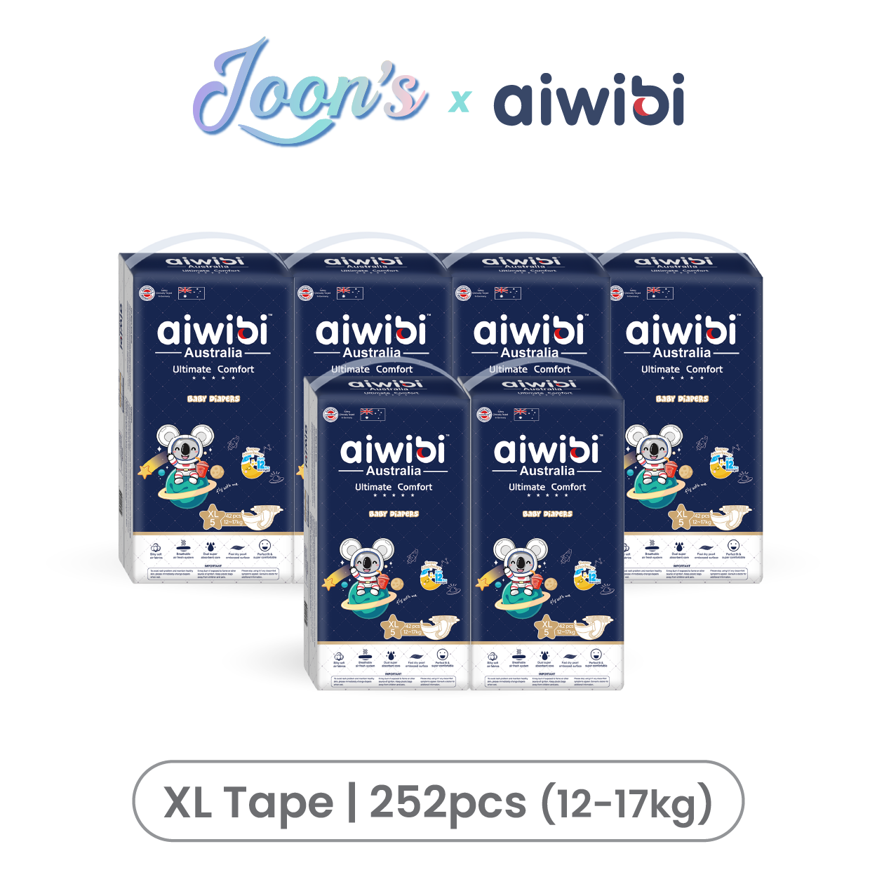 [Tape] Aiwibi Ultimate Comfort Baby Tape Diapers