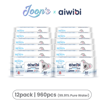 [GWP EXCLUSIVE] Aiwibi Baby 99.91% Pure Water Wipes (suitable for hand & mouth care) MEMBER