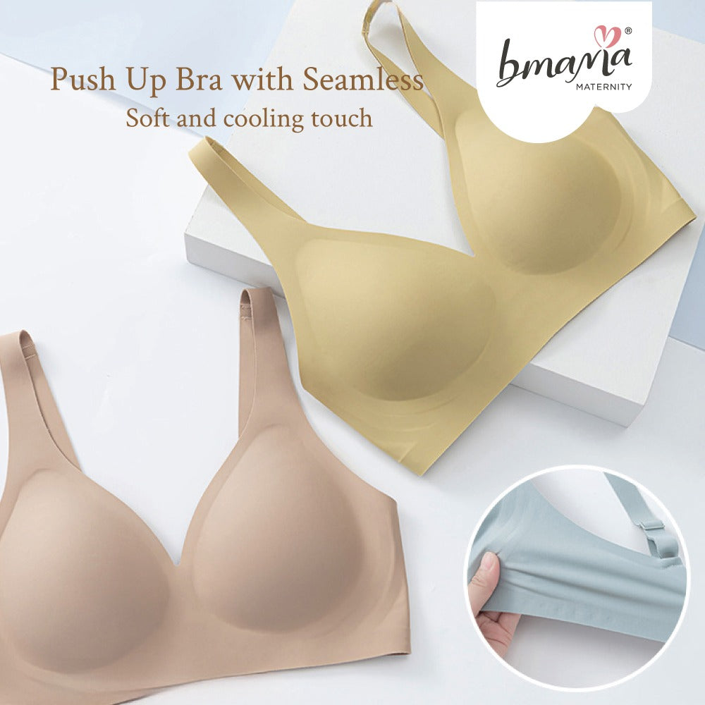 Bmama Comfortable & Supportive Wireless Seamless Bra (Normal Bra)