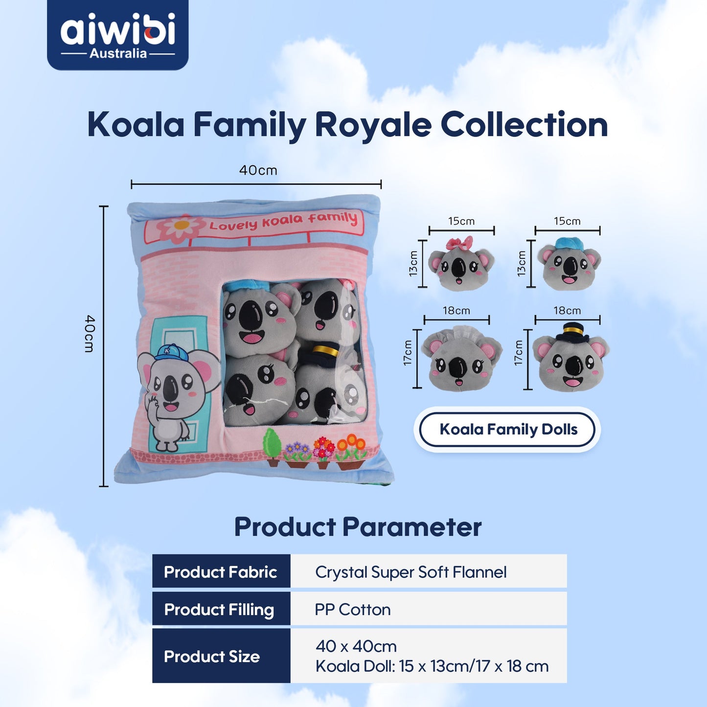 [GWP EXCLUSIVE] Koala House Pillow one set - With Plush Toys