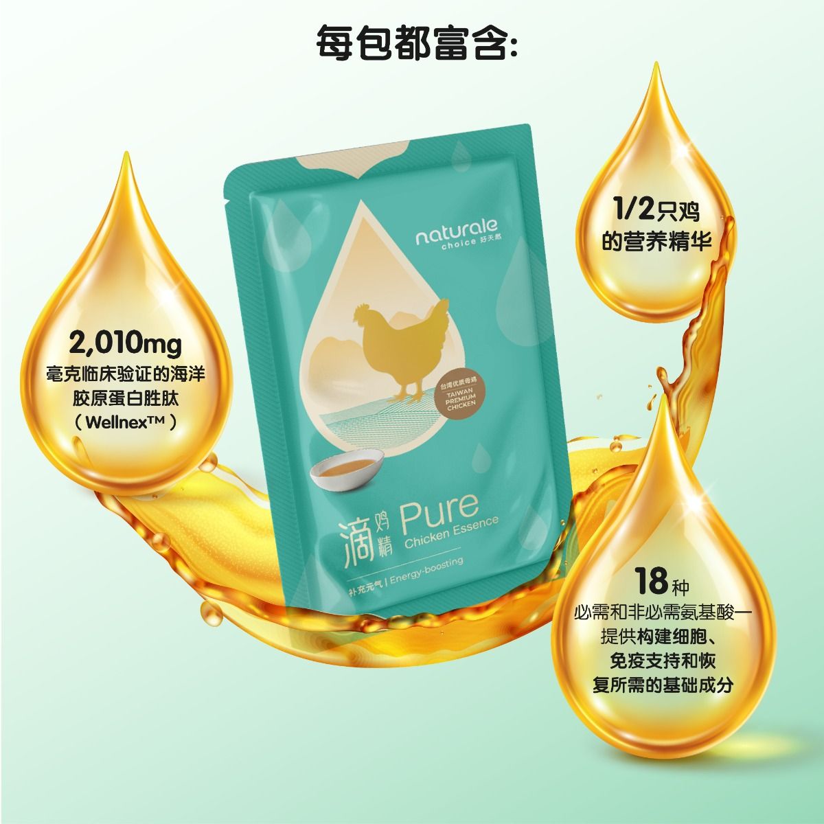 [May Special] Naturale Pure Chicken Essence + Free Bag