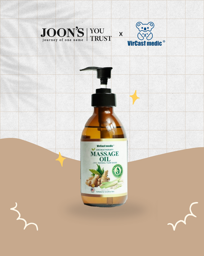 [May Special] Vircast Medic Ginger & Lemongrass Massage Oil 200ml
