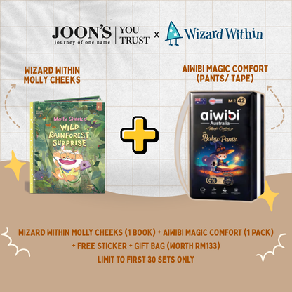 [May Special] Aiwibi Magic Comfort Diapers + Wizard Within Molly Cheeks