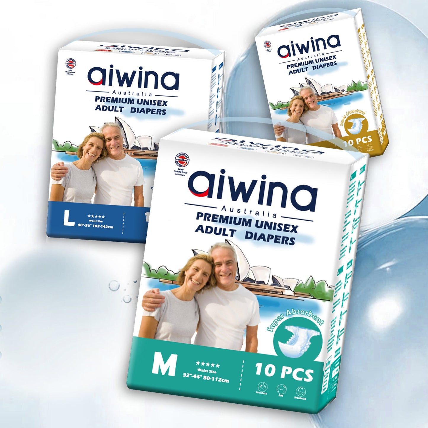 [Tape] Aiwina Premium Unisex Adult Tape Diapers